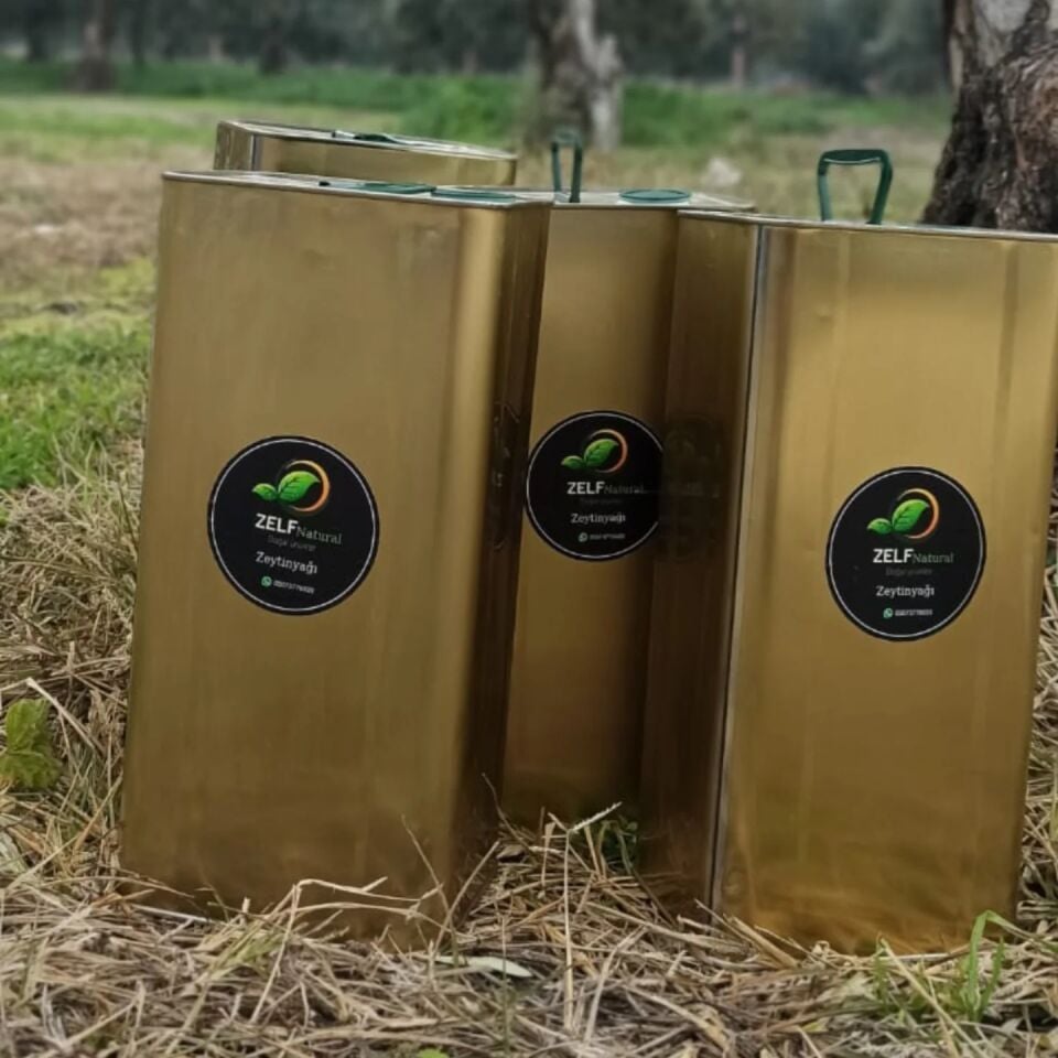 4 Adet 5 LT Naturel Sızma Zeytinyağı