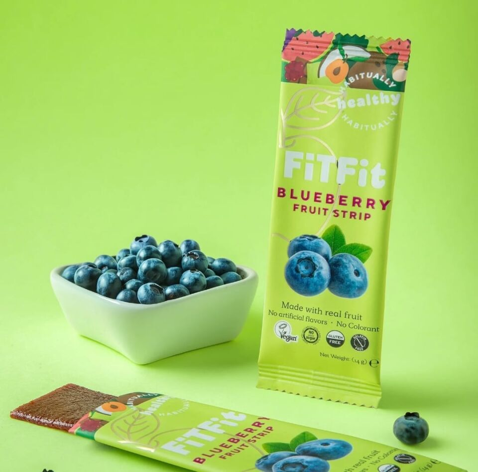 FitFit Yaban Mersini Meyve Pestil Glutensiz ve Doğal Meyve Atıştırmalığı 14GR X 24 ADET