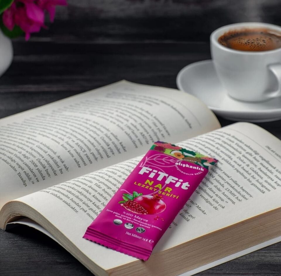 FitFit Nar Meyve Pestili Glutensiz ve Doğal Meyve Atıştırmalığı 14GR X 24 ADET