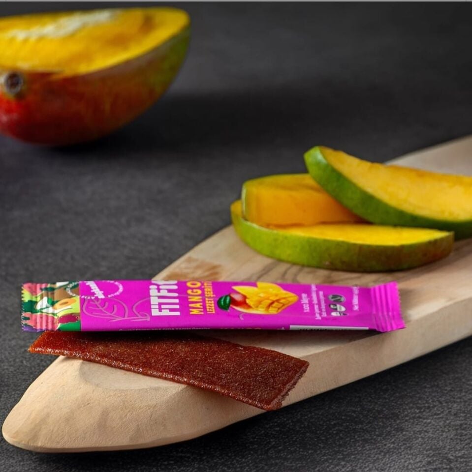 FitFit Mango Meyve Pestili Glutensiz ve Doğal Meyve Atıştırmalığı 14GR X 24 ADET