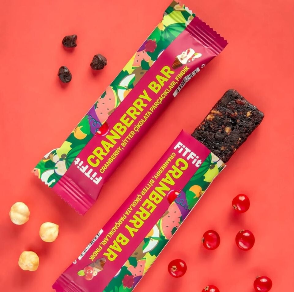 FitFit Meyve Barı Mix Paket Yüksek Proteinli, Glutensiz Doğal ve Sağlıklı Atıştırmalık 8 ADET