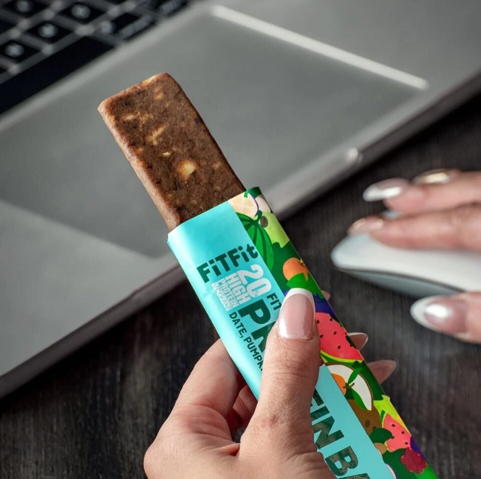 FitFit Protein Bar Yüksek Proteinli, Glutensiz ve Doğal Atıştırmalık 50GR X 8 ADET