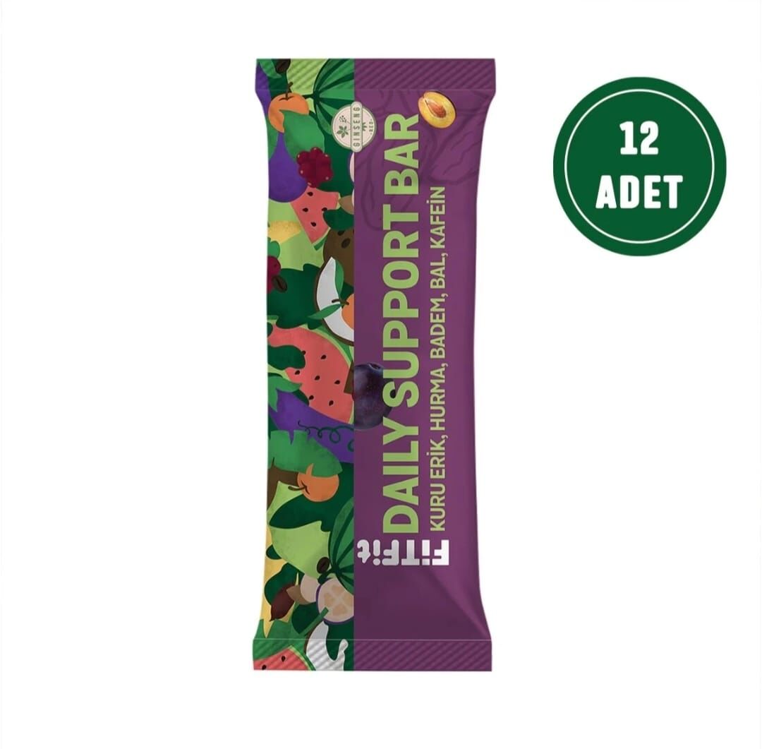 FitFit Daily Support Bar Doğal ve Glutensiz Atıştırmalık 35GR X 12 ADET