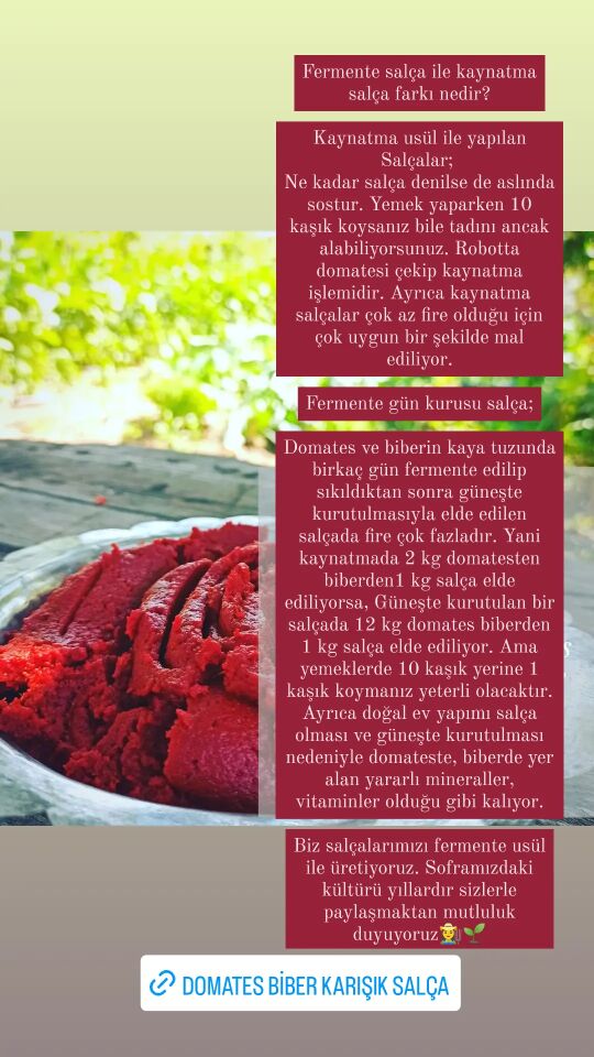 Domates Biber Karışık Salça 1 Kg