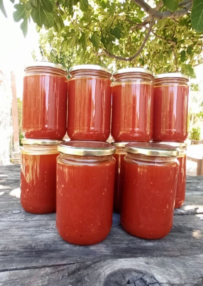 10 Kavanoz Domates rende sos