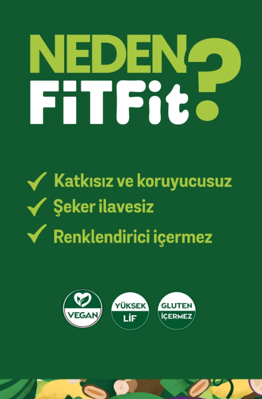 FiTFit Doğal İçerikli Sağlıklı Lezzet Topları | Orman Meyveli Hurma Meyve Topları, 100 gr x 5 ADET