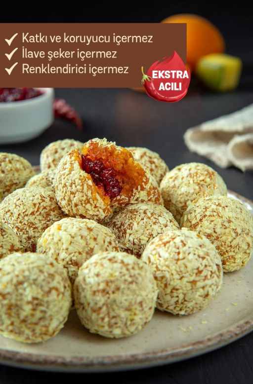 Lezzet Topu Mix Paket Dolgulu Hurma Meyve Topları Doğal Sağlıklı Atıştırmalık 100 gr X 5 ADET