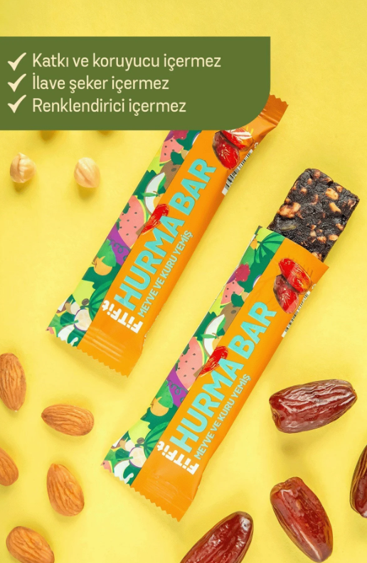 FitFit Meyve & Kuruyemiş Bar 3’lü Deneme Paketi | Hurma Bar – Protein Bar – Cranberry Bar