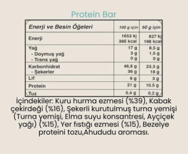 FitFit Protein Bar Yüksek Proteinli, Doğal Atıştırmalık 50 gr X 3 ADET