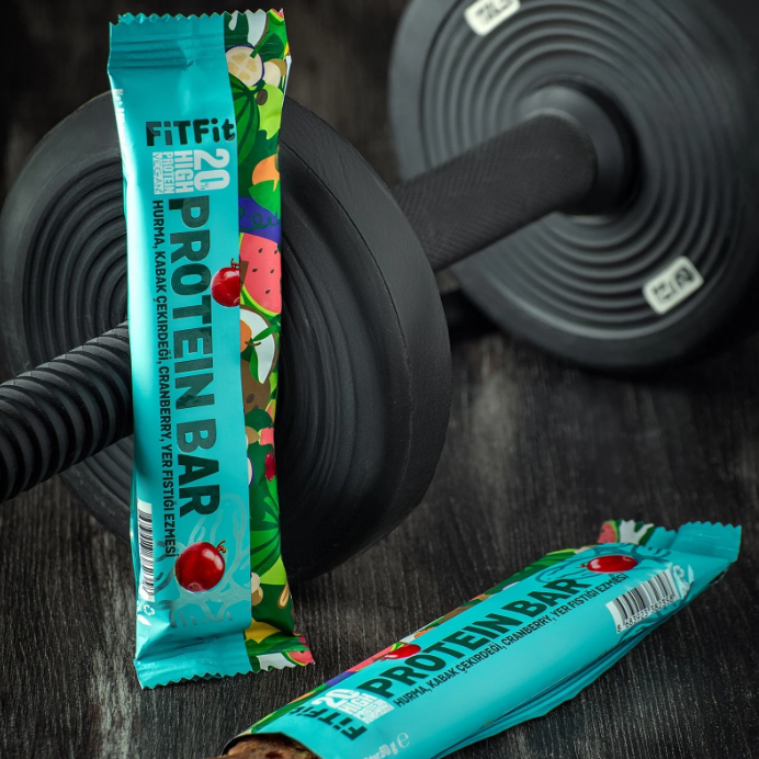 FitFit Protein Bar Yüksek Proteinli, Doğal Atıştırmalık 50 gr X 3 ADET