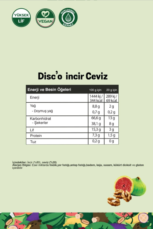 FiTFit Disc’o Mix Paket Meyve Diski 3’lü | Doğal, Rafine Şekersiz ve Katkısız Atıştırmalık 20 gr x 3 ADET